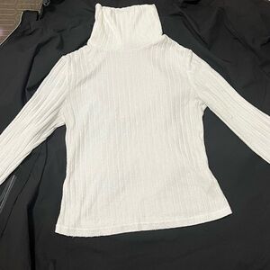 Elegant White Turtleneck Sweater